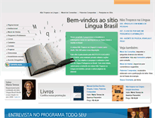 Tablet Screenshot of linguabrasil.com.br